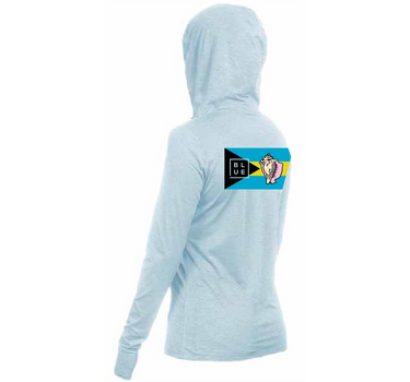 Bahamas Conch Women's Breeze UV Hood Hthr. Sky