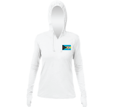 Bahamas Conch Women's Breeze UV Hood Hthr White