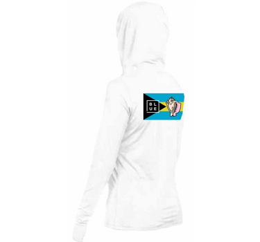 Bahamas Conch Women's Breeze UV Hood Hthr White