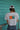Back View of Cropped Orange and Green on white shirt