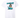 Blueline Mermaid T-Shirt in Washed White with bold mermaid graphic – back view