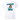 Blueline Mermaid T-Shirt in Washed White with bold mermaid graphic – back view