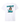 Blueline Mermaid T-Shirt in Washed White with bold mermaid graphic – back view