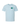 Light blue t-shirt with a small bahamas flag with lobster design on front left on a white background