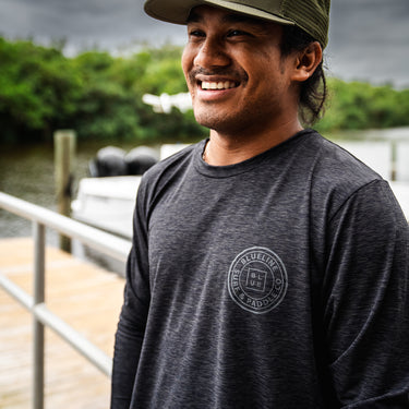 Blueline Surf and Paddle OG Circle long sleeve UV sun shirt at Guanabanas