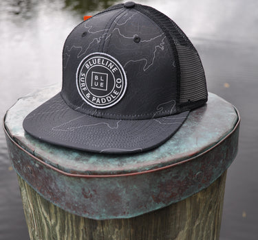 OG Logo Black Topo Hat