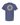Blueline Vintage Circle T-Shirt in Heather Navy with large cream logo on the back.