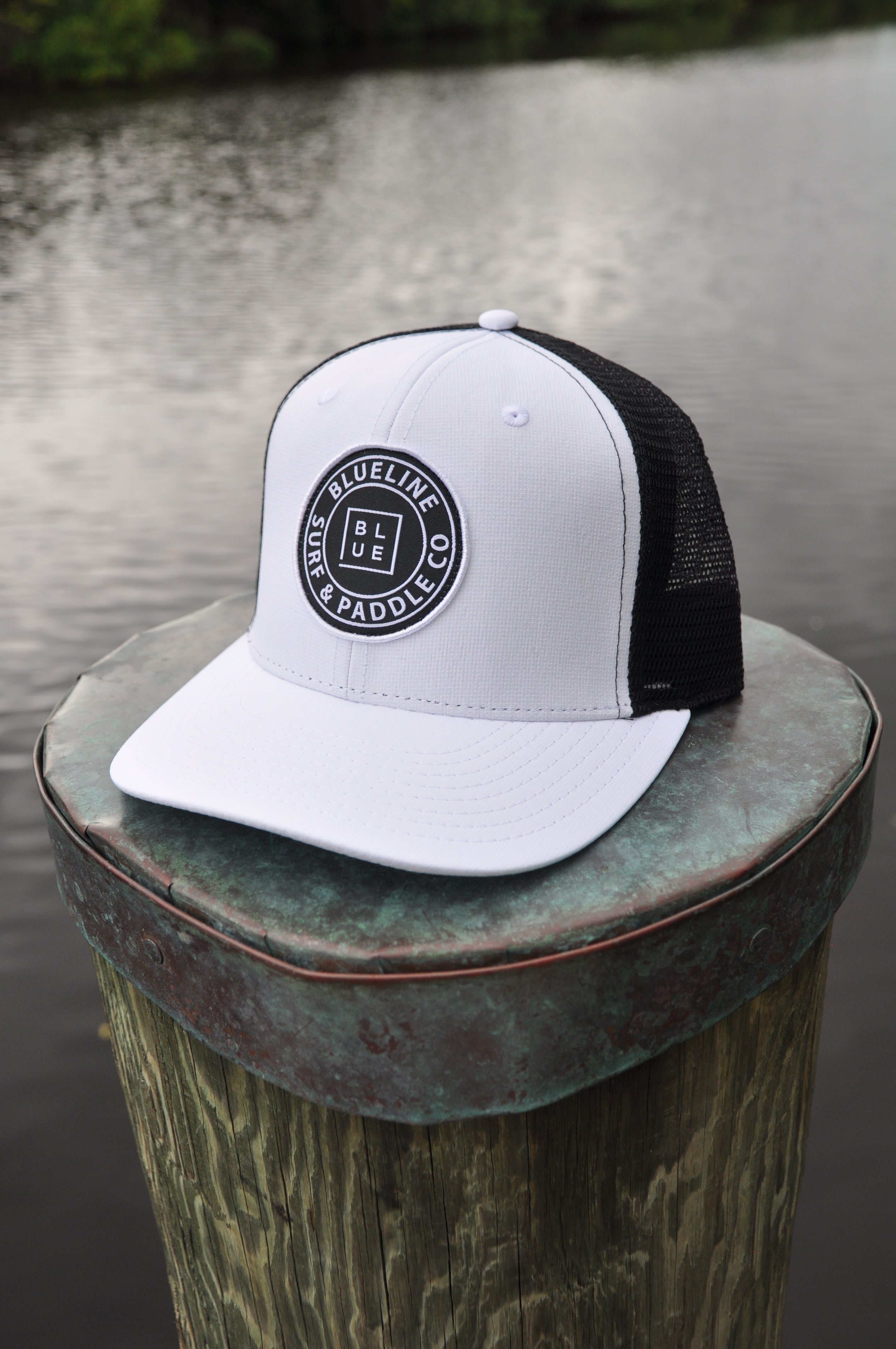 Blueline UV Lite Hat | OG White/Black | Jupiter FL Hat – Blueline Surf ...