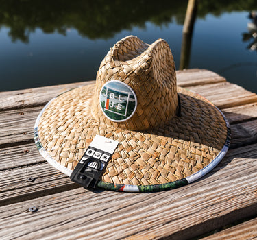 SL6 Greg Panas Straw Hat Lighthouse Blue