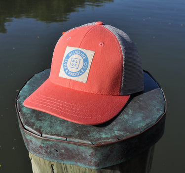Vintage Circle Square Hat Mango/Steel Electric Blue LC SC