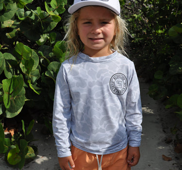 Youth Rod and Reel Hat – White