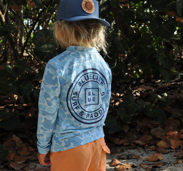 OG Logo Youth OT UV LS HBCM Hthr. Blue Camo
