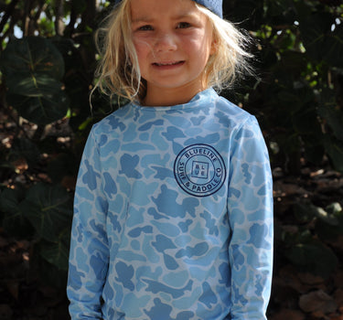 OG Logo Youth OT UV LS HBCM Hthr. Blue Camo