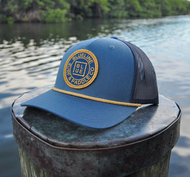 OG Blueline Logo Hat – Pale Indigo/Navy/Coppertone