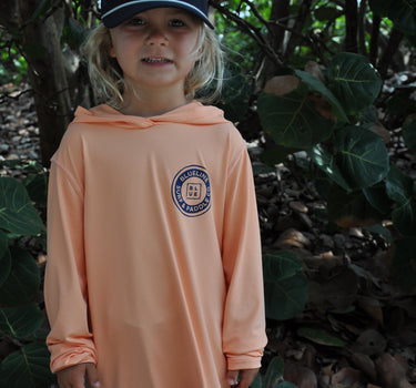 Blueline OG Logo Kids UV Hoody – Coral
