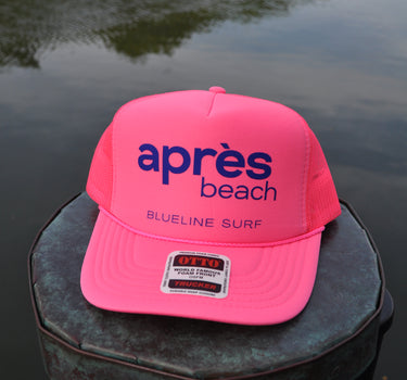 Blueline Après Beach Foam Trucker Hat – Pink / Blue