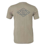 Diamond Blueline Logo T-Shirt Pigment Cement with geometric back logo – back view