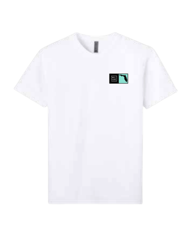 Washed White Florida Box T-Shirt with minimalist front logo – front view