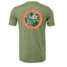 Florida State Seal T-Shirt in Canyon Green with full-color state seal graphic – back view