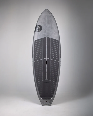 Front view of Starboard Twin Fin in Acute Carbon 