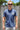 Front lifestyle view of the Blueline Vintage Circle T-Shirt in Heather Navy.