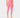 A model from the back wearing bright pink high-waisted leggings.