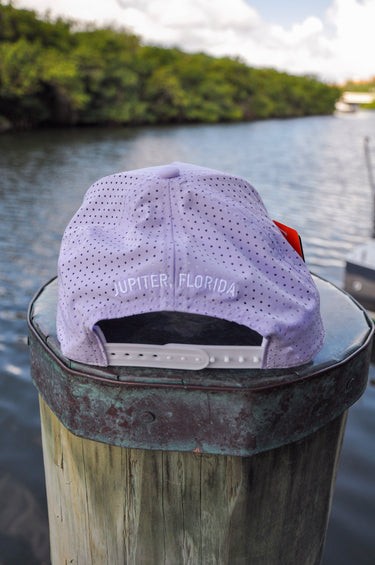 Rear view of Blueline Kids Surfboard Tech Hat showing adjustable snapback closure and lightweight construction.