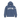 Marina blue Blueline hoodie with embroidered logo on the chest displayed on a white background