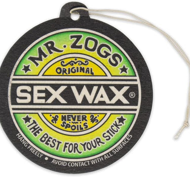 Mr Zogs Sex Wax Pineapple Air Freshener with tropical pineapple scent for cars boats and surf lifestyle enthusiasts