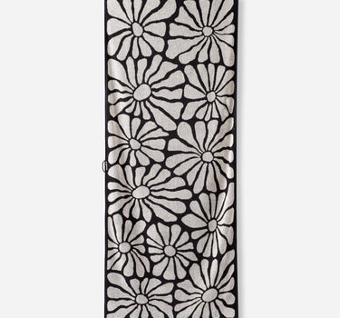 Organic Cotton Beach Towel: Lazy Daisy Black