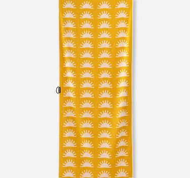 Organic Cotton Beach Towel: Sunshine Amber Sun