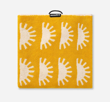 Organic Cotton Beach Towel: Sunshine Amber Sun