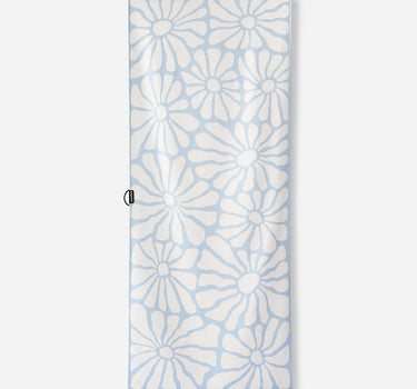 Organic Cotton Travel Towel: Lazy Daisy Coastal Blue