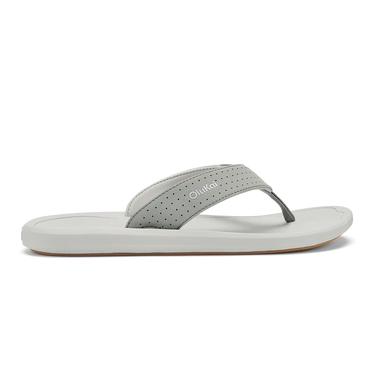 Ki'i sandal with 'OluKai' branding on a white background