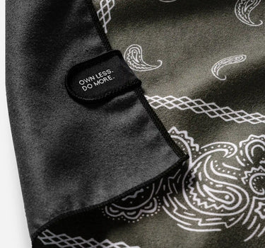 Bandana Towel: Paisley Forest Green