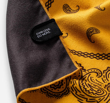 Bandana Towel: Paisley Amber Sun