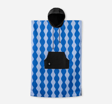 Changing Poncho: Slack Tide Coastal Blue
