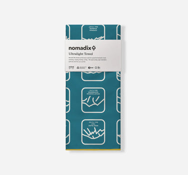 Ultralight Towel: Peaks of the World Teal Ocean