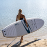 The Lido Rental by Surftech. A durable, beginner friendly stand up paddleboard used in the rental fleet of Blueline Surf and Paddle and sold in store. 
