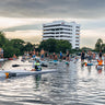 TNRL at Guanabanas in Jupiter Florida hosted by Blueline Surf and Paddle. A weekly paddle event.