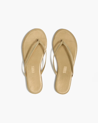 Tkees Lily Glitters Leather Sandals in Sandbeam at Blueline Surf and Paddle in Jupiter, FL.