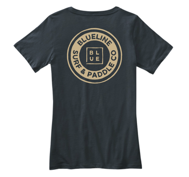 Blueline Vintage Circle T-Shirt – Pigment Black / Light Brown