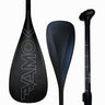 Vamo SR71 matte black 100 percent carbon fiber adjustable stand up paddleboard paddle with 90 square inch blade and ABS edge protection