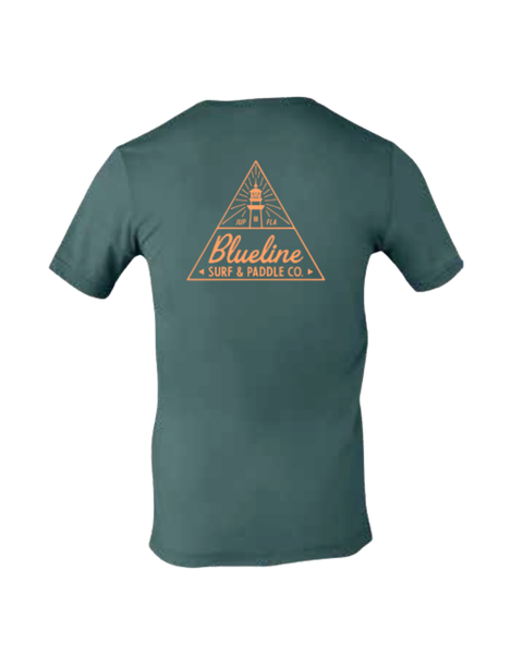 Triangle Lighthouse T-Shirt Alpine Green | Blueline Surf & Paddle Co.