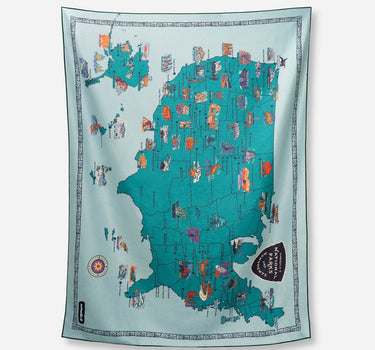Blanket Towel: National Parks and Monuments Map
