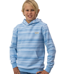 Blueline Boys' Wade Terry Hoodie in Light Blue stripe