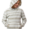Blueline Boys Wade Terry Hoodie in Natural stripe