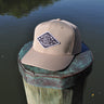 Blueline Diamond UV Lite hat in khaki and navy photographed in Jupiter Florida