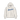 White Blueline hoodie with embroidered script logo on the chest displayed on a transparent background