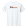 The kids version of the Blueline America 250 custom t-shirt in white from the Americana Edit collection at Blueline Surf & Paddle in Jupiter, Florida.